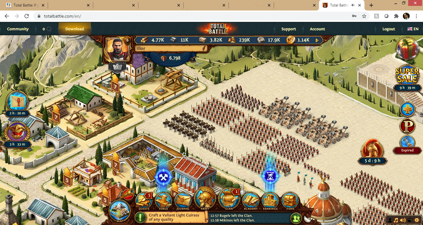 TOTAL BATTLE free online game on